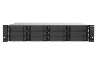 QNAP TS-1273AU-RP-8G NAS & Speicherserver Rack (2U) Ryzen Embedded V1500B 8 GB DDR4 0 TB QNAP QTS Aluminium, Schwarz