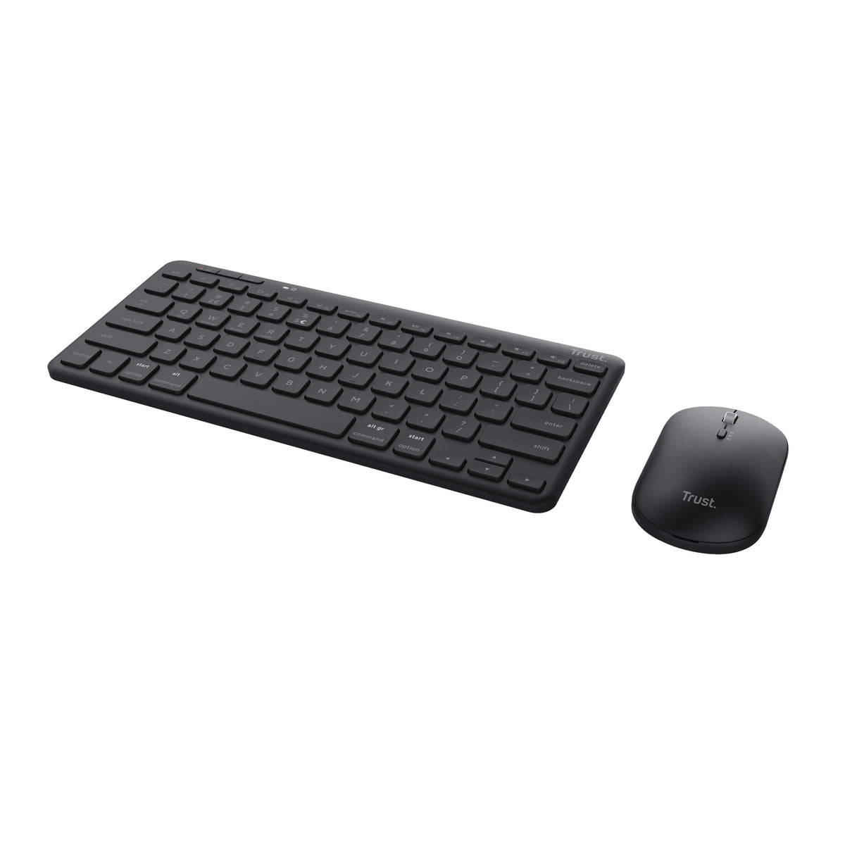 Trust Lyra Tastatur Maus enthalten Büro RF Wireless + Bluetooth QWERTZ Deutsch Schwarz