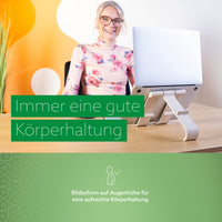 R-Go Tools Laptop- und Tablet-Ständer R-Go Treepod, ergonomisch und modular, verstellbar, biobasiert