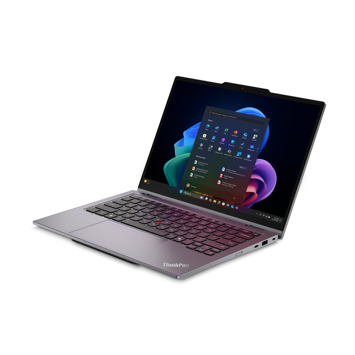 Lenovo ThinkPad X1 2-in-1 Gen 11 Aura Edition Copilot+ PC Intel Core Ultra 7 355 Hybrid (2-in-1) 35,6 cm (14") Touchscreen WUXGA 32 GB LPDDR5x-SDRAM 1 TB SSD Wi-Fi 7 (802.11be) Windows 11 Pro Grau Deutsch