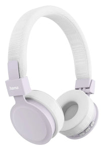 Hama Freedom Lit III Kopfhörer Kabellos Kopfband Anrufe/Musik USB Typ-C Bluetooth Lila, Weiß