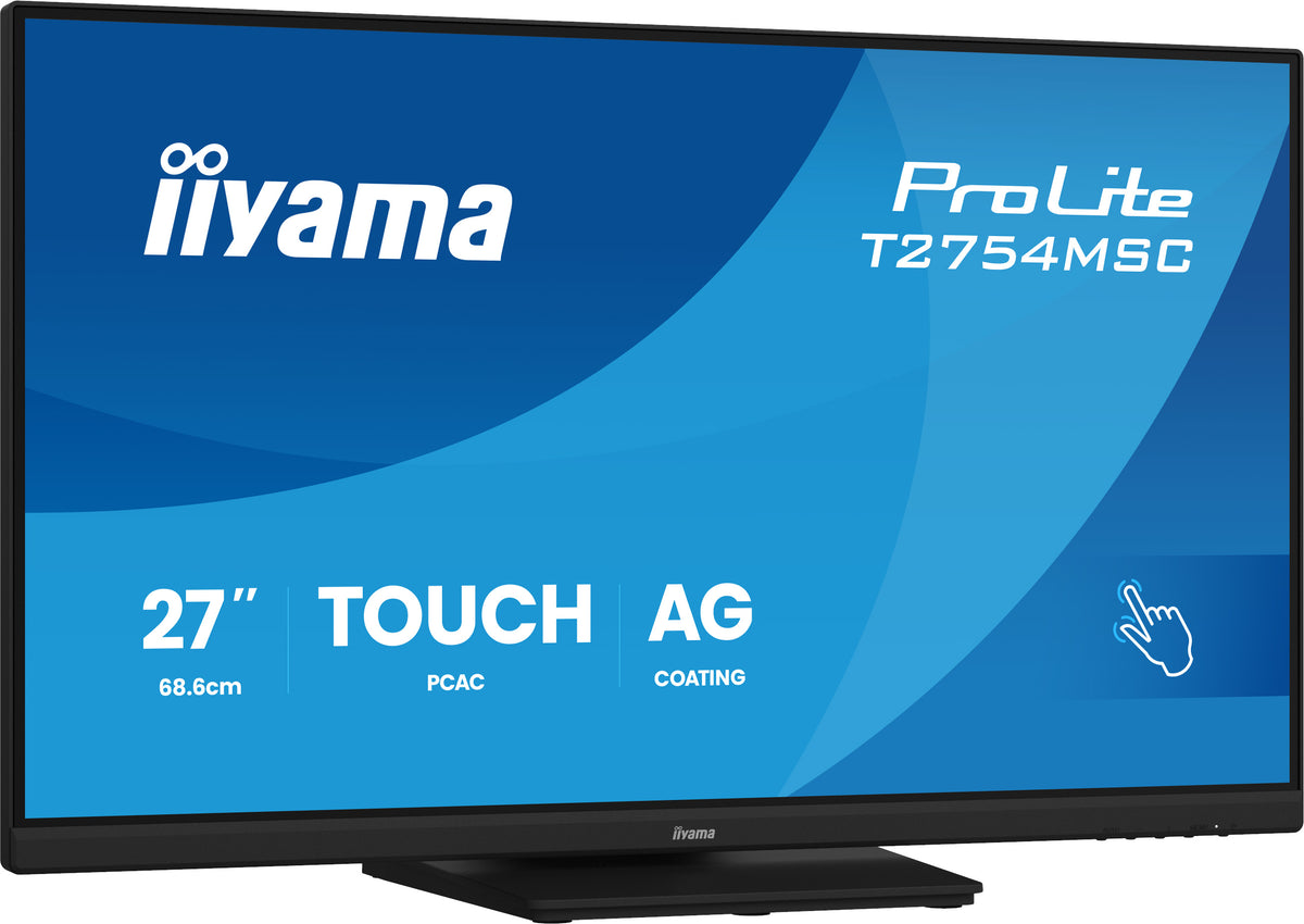 iiyama ProLite T2754MSC-B2AG Computerbildschirm 68,6 cm (27") 1920 x 1080 Pixel Full HD LED Touchscreen Multi-Nutzer Schwarz