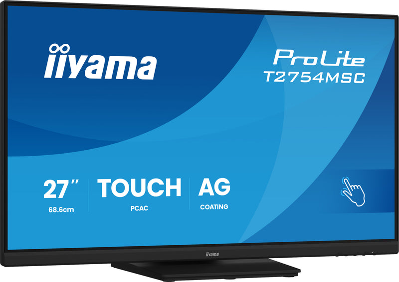 iiyama ProLite T2754MSC-B2AG Computerbildschirm 68,6 cm (27") 1920 x 1080 Pixel Full HD LED Touchscreen Multi-Nutzer Schwarz