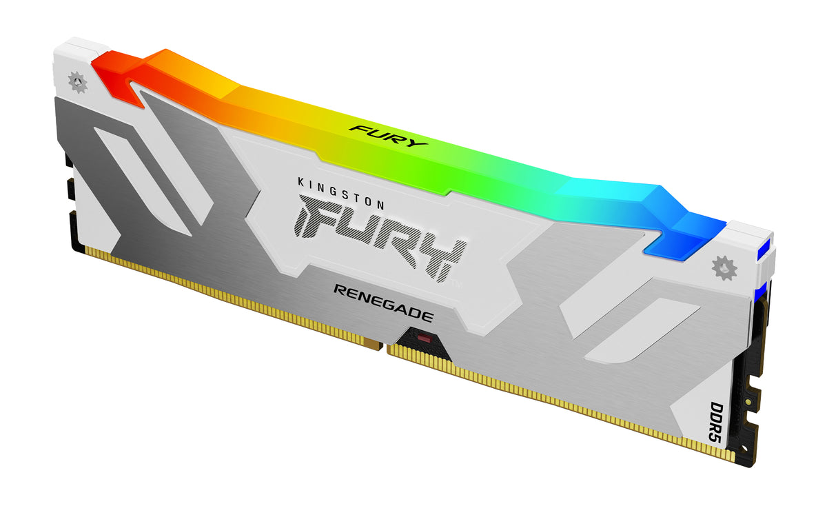 Kingston Technology FURY 32GB 6400MT/s DDR5 CL32 DIMM (2er-Kits) Renegade RGB Weiß XMP
