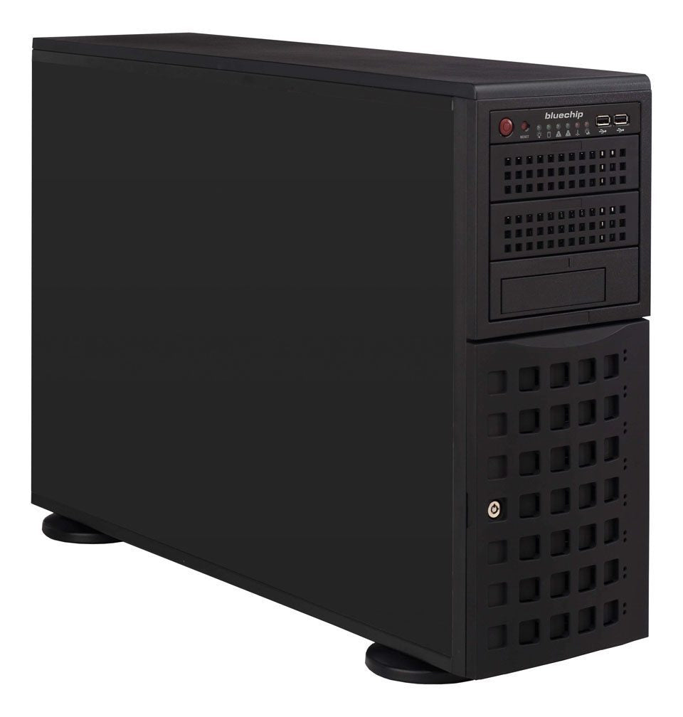 bluechip SERVERline T50310s Tower, 2 × Intel® Xeon® Silver 4410Y Prozessor / bis zu 3.90 GHz, 64 GB DDR5, 2 x 960 GB SSD, 2 x RJ45 (10 Gb/s)