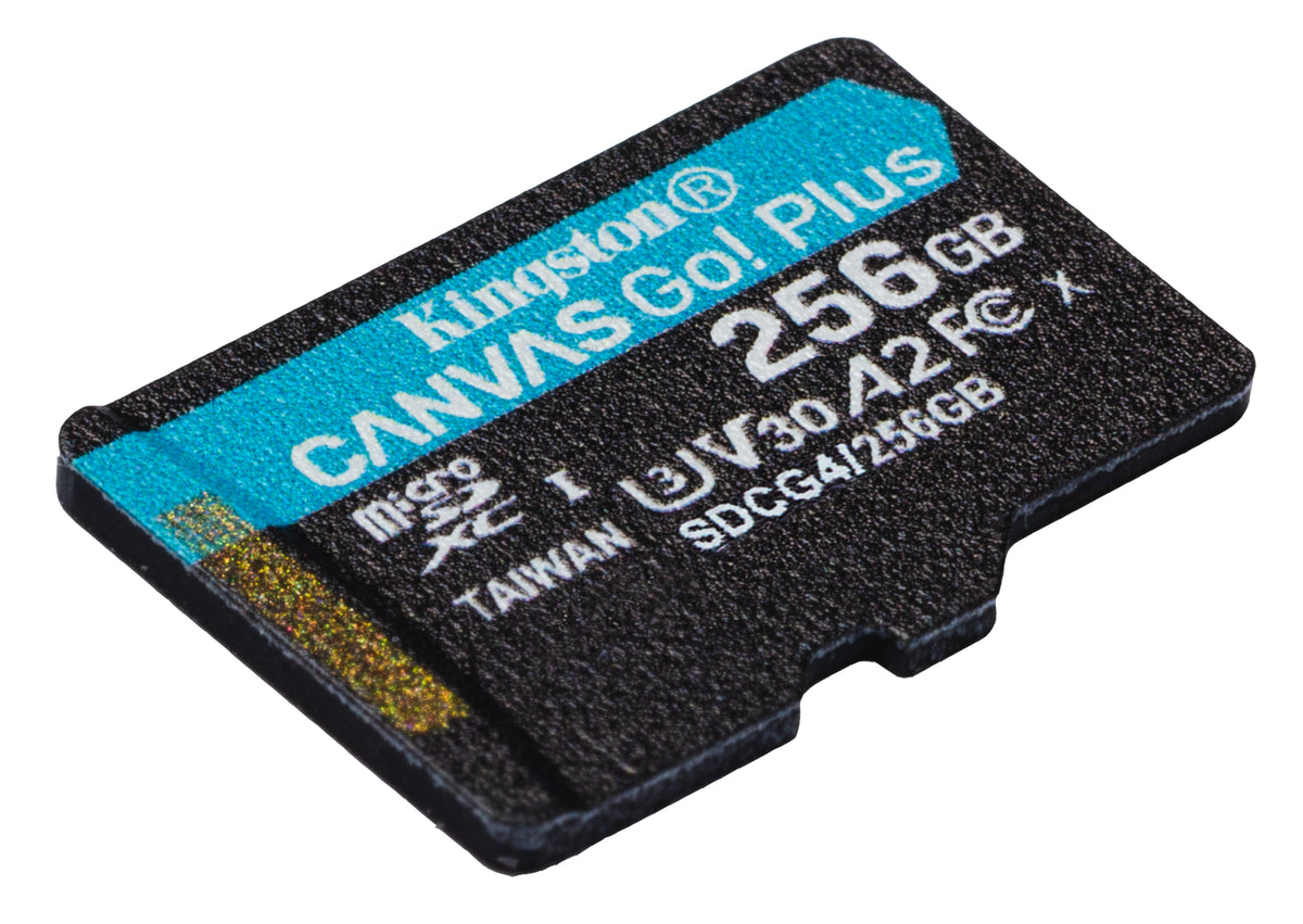 Kingston Technology 256GB microSDXC Canvas Go Plus Gen4 200R A2 U3 Einzelpaket ohne ADP