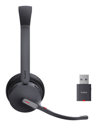 Yealink WH64 Hybrid Dual UC Kopfhörer Kabellos Kopfband Büro/Callcenter Mikro-USB Bluetooth Schwarz