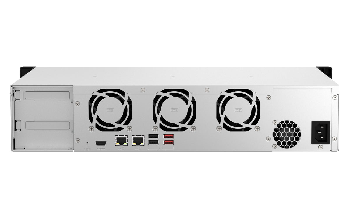 QNAP TS-864EU-8G NAS & Speicherserver Rack (2U) Intel® Celeron® 8 GB DDR4 0 TB QNAP Turbo System Schwarz