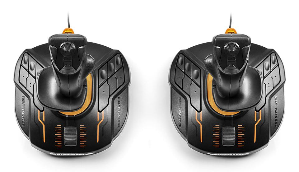 Thrustmaster T.16000M FCS SPACE SIM DUO Schwarz, Orange USB Flightstick Analog / Digital PC