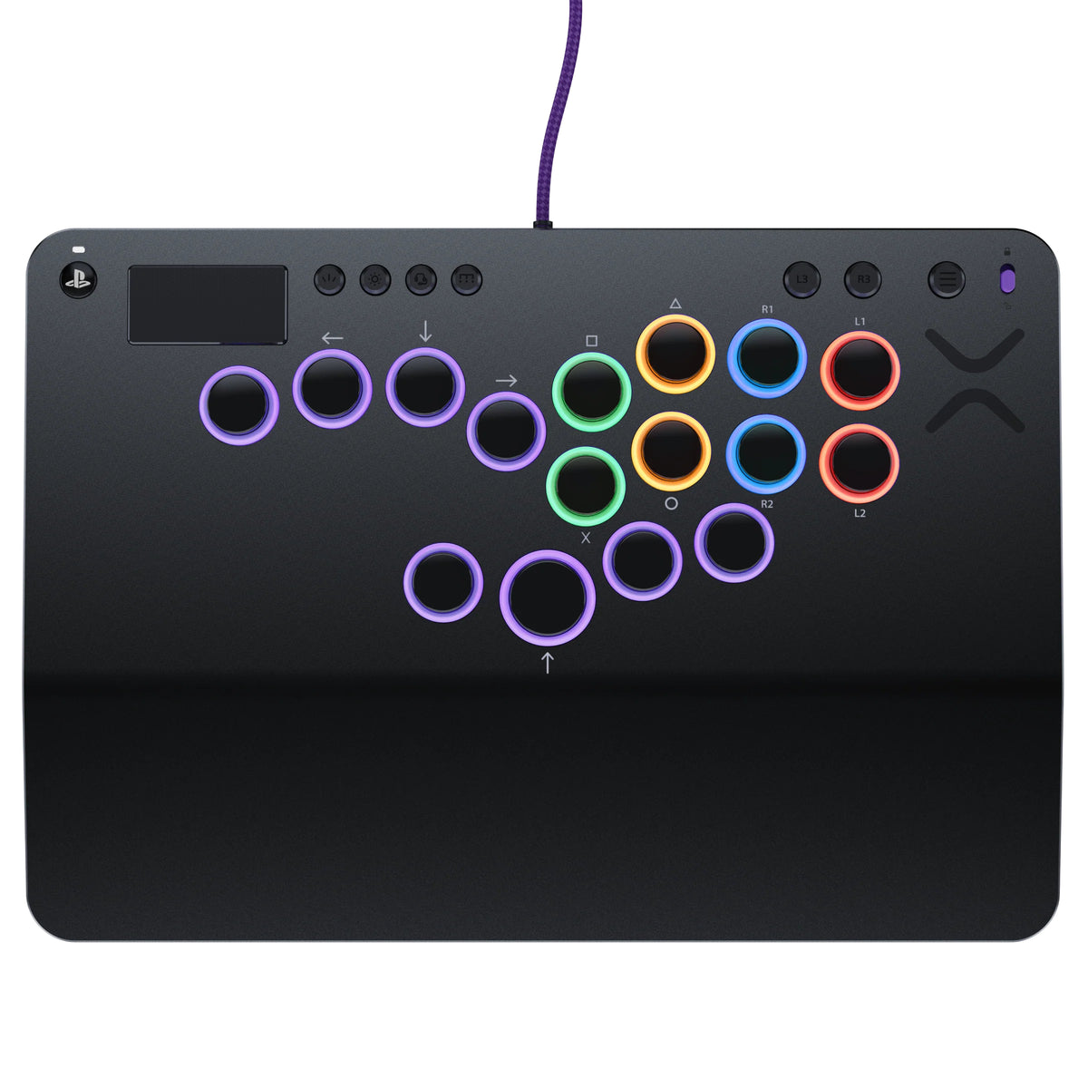Turtle Beach Victrix Pro KO Leverless Fight Stick Grau USB Kampfstab Digital PC, PlayStation 4, PlayStation 5