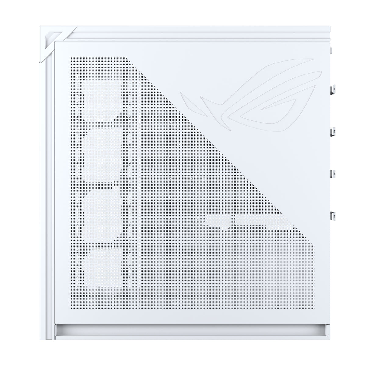 ASUS ROG CRONOX GR801 CURVE TG ARGB WHITE Midi Tower Weiß