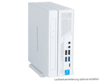 bluechip BUSINESSline S3137 *white* Intel® Core™ i3 Prozessor 14100 / bis zu 4.70 GHz, Windows 11 Pro, Intel® B760, 8 GB DDR5, 500 GB NVMe SSD, Intel® Wi-Fi 6E AX211, Bluetooth 5.3, Gigabit Ethernet, Intel® UHD Grafik
