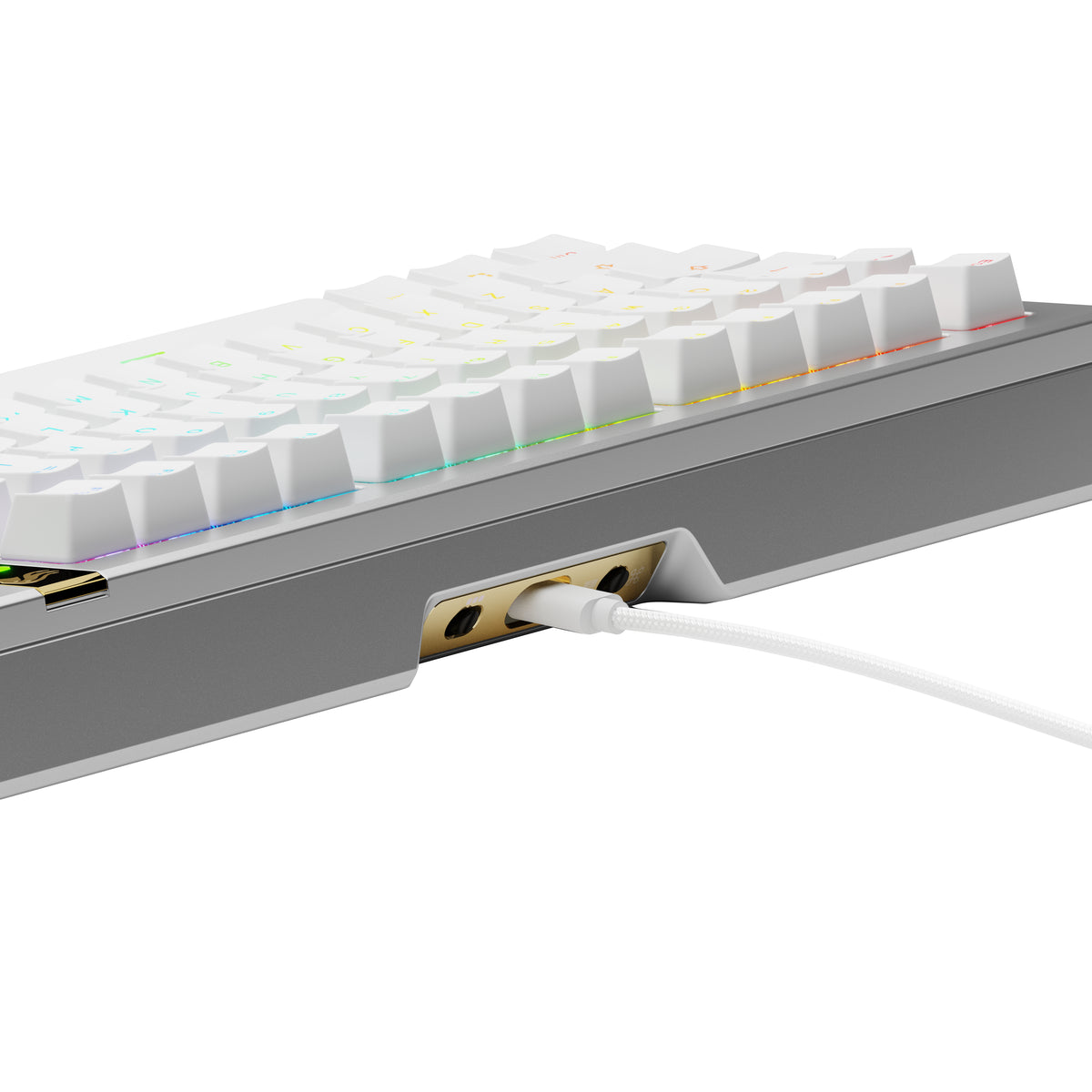 Glorious Gaming GMMK 3 PRO HE 75% Prebuilt Tastatur USB QWERTY US Englisch Silber