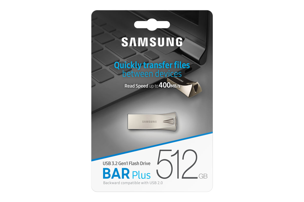 Samsung MUF-512BE USB-Stick 512 GB USB Typ-A 3.2 Gen 1 (3.1 Gen 1) Silber