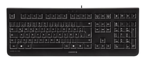 CHERRY KC 1000 Tastatur Büro USB QWERTY Spanisch Schwarz