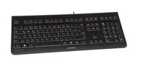 CHERRY KC 1000 Tastatur Büro USB QWERTY Spanisch Schwarz