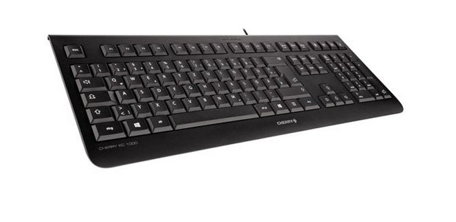 CHERRY KC 1000 Tastatur Büro USB QWERTY Spanisch Schwarz