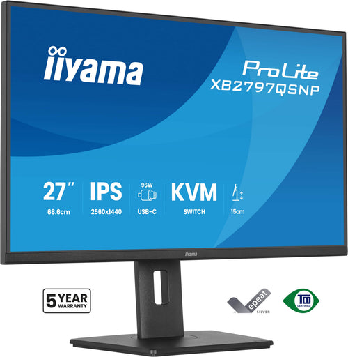 iiyama ProLite XB2797QSNP-B1 Computerbildschirm 68,6 cm (27") 2560 x 1440 Pixel Quad HD LCD Schwarz