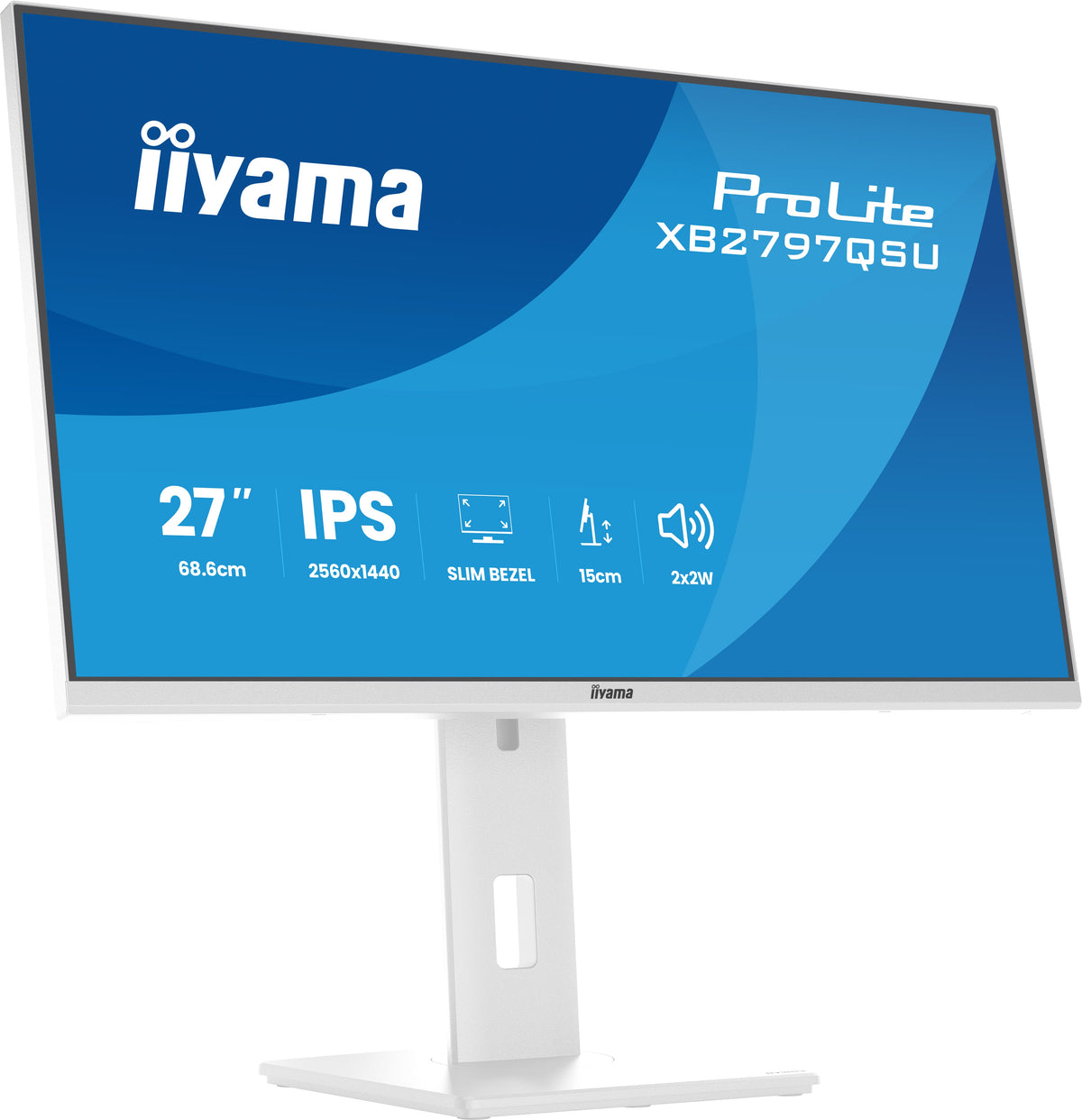 iiyama ProLite XB2797QSU-W1 Computerbildschirm 68,6 cm (27") 2560 x 1440 Pixel Quad HD LED Weiß