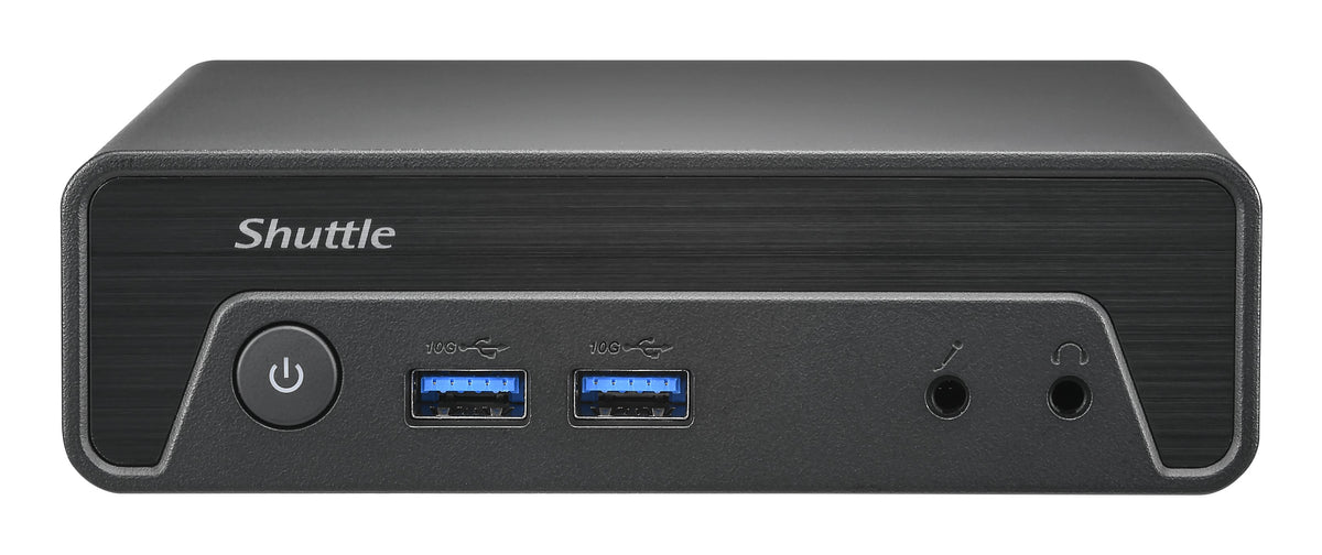 Shuttle Nano PC NE10N, Intel N 100, 1x HDMI, 1x DP, 6x USB, 1x LAN, VESA, lüfterlos, 24/7 Dauerbetrieb