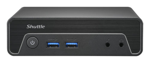 Shuttle Nano PC NE10N, Intel N 100, 1x HDMI, 1x DP, 6x USB, 1x LAN, VESA, lüfterlos, 24/7 Dauerbetrieb