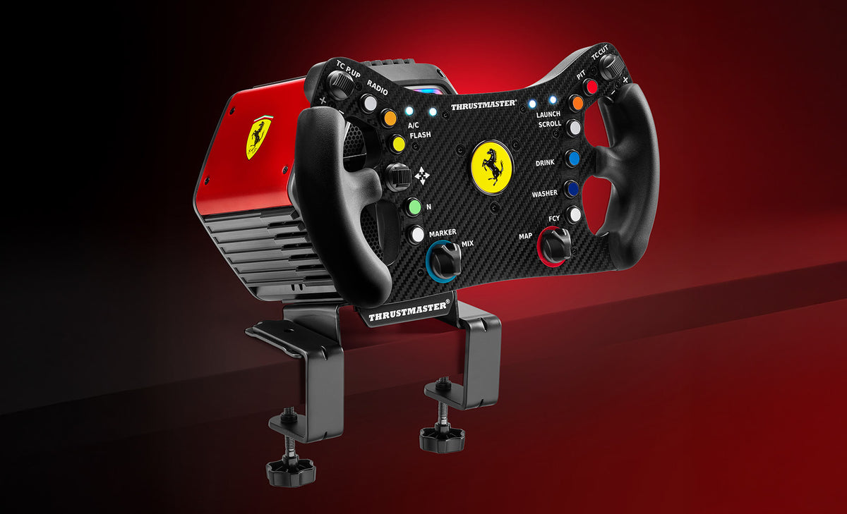 Thrustmaster T818 Ferrari 488 GT3 Simulator Schwarz, Rot USB Lenkrad + Pedale Analog / Digital PC