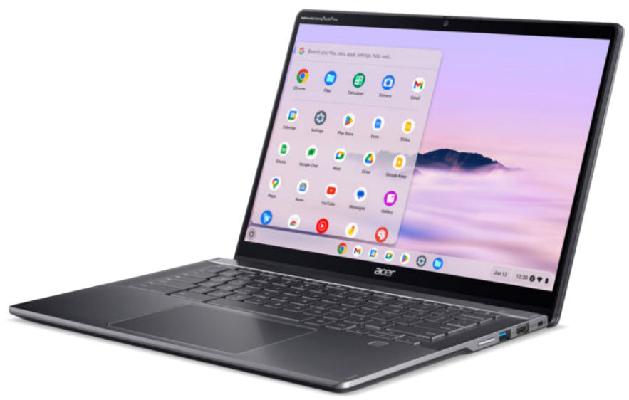 Acer Chromebook CPE594-1N-TCO-56LR Intel Core 5 120U 35,6 cm (14") Touchscreen WUXGA 16 GB LPDDR5x-SDRAM 256 GB SSD Wi-Fi 6E (802.11ax) ChromeOS Grau QWERTZ Deutsch
