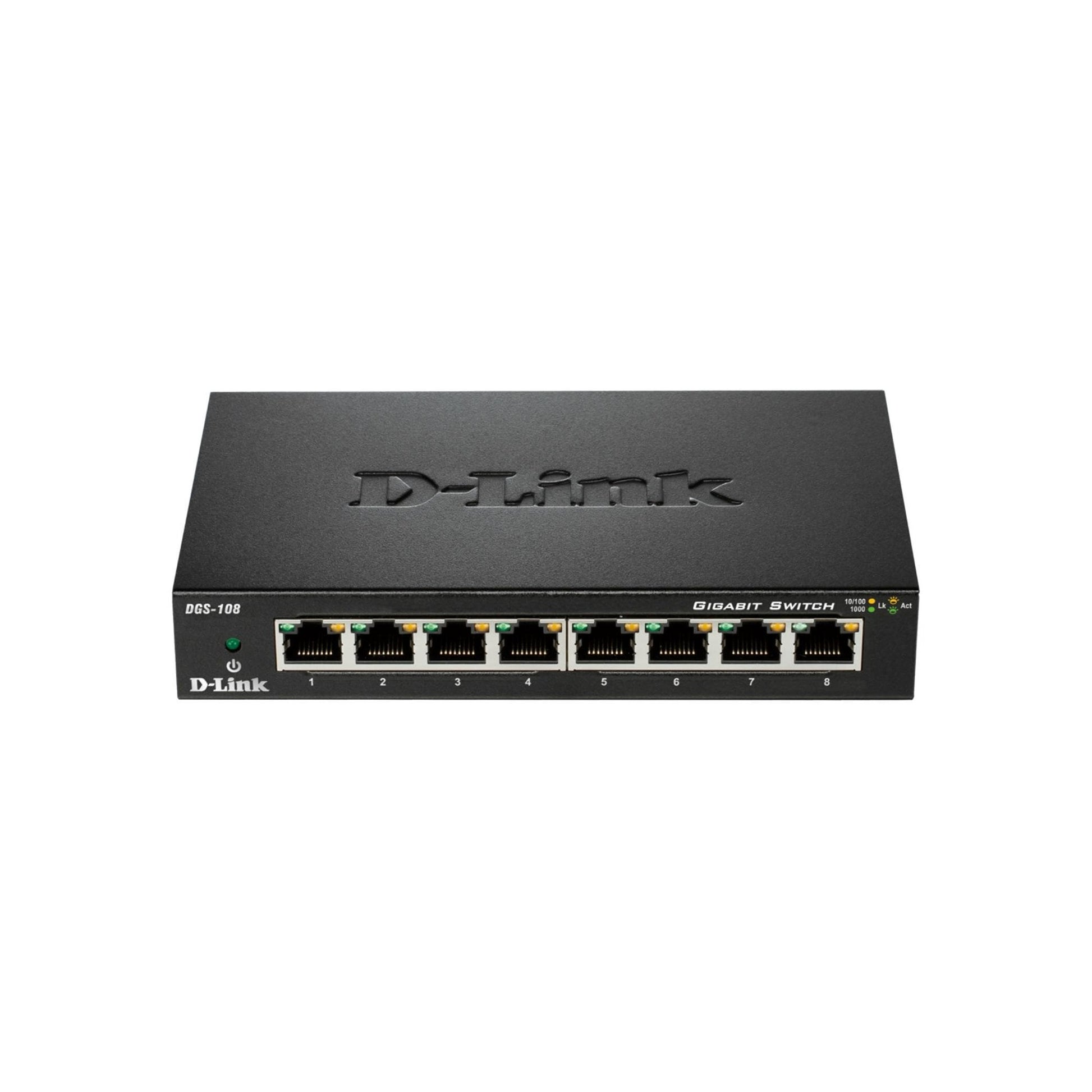 D-Link DGS-108/E: 8Port Switch, 1Gbps Eco