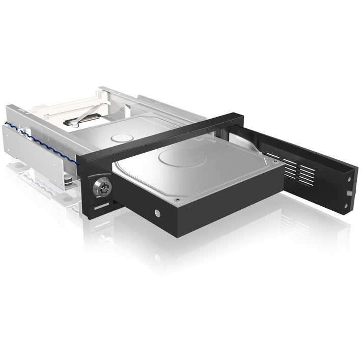 ICY BOX IB-168SK-B Wechselrahmen für 3.5" SATA HDD in 5.25" Schacht mit Schloss
