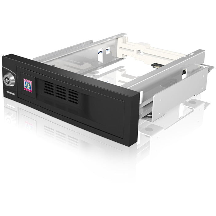 ICY BOX IB-168SK-B Wechselrahmen für 3.5" SATA HDD in 5.25" Schacht mit Schloss