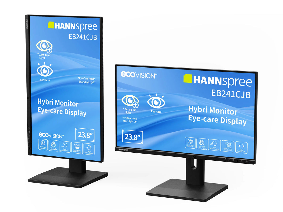 Hannspree Hybri Monitor EB241CJB Computerbildschirm 60,5 cm (23.8") 1920 x 1080 Pixel Full HD LCD Schwarz