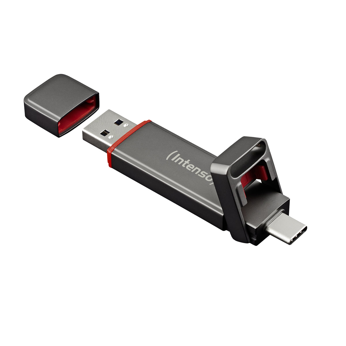 Intenso 3850450 Externes Solid State Drive 500 GB USB Type-A / USB Type-C 3.2 Gen 1 (3.1 Gen 1) Anthrazit