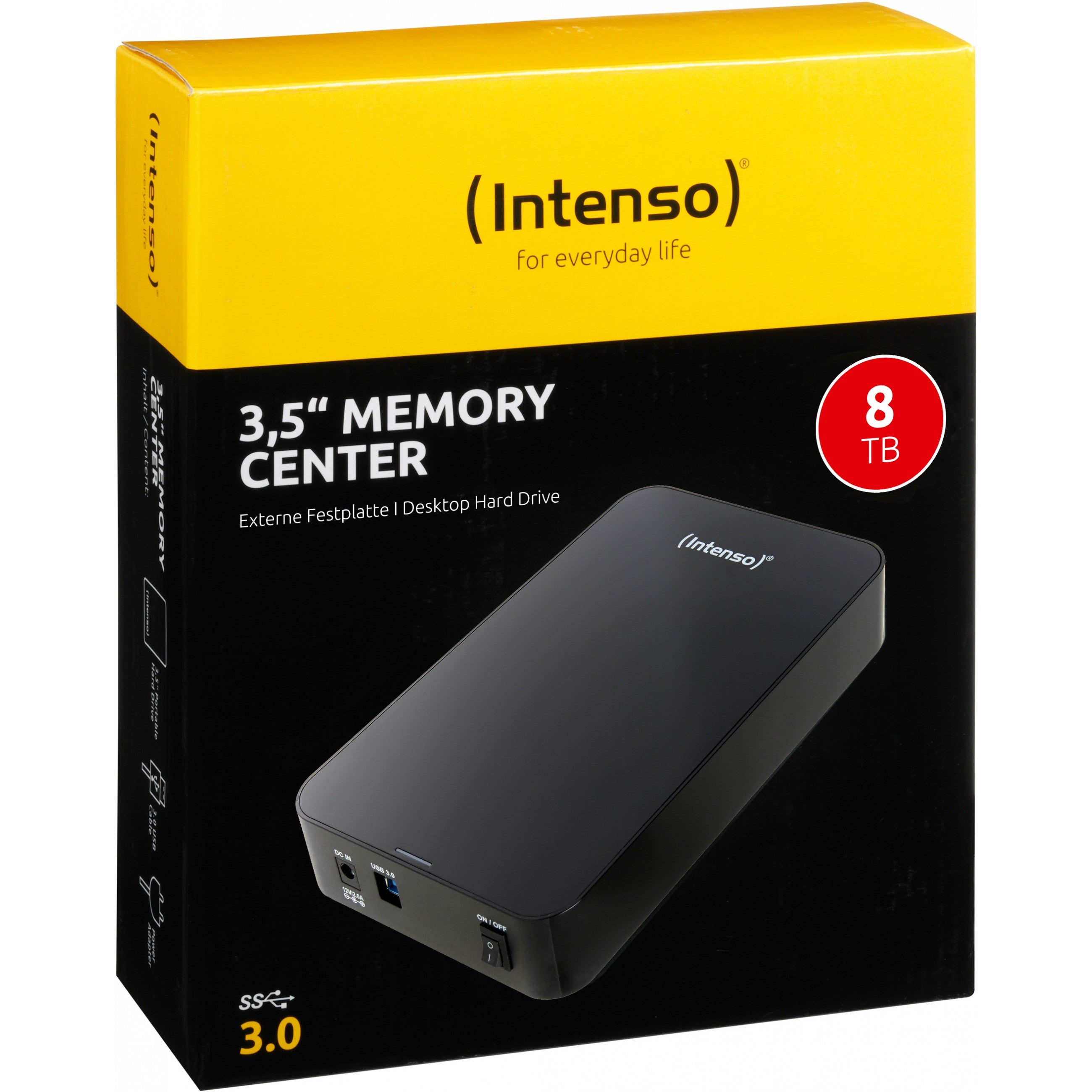 3.5 8TB Intenso Memory Center USB 3.0 black