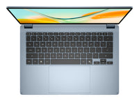 ASUS Vivobook S14 Flip TP5408QA-U2114W Copilot+ PC Snapdragon X1-26-100 Hybrid (2-in-1) 35,6 cm (14") Touchscreen WUXGA 16 GB LPDDR5x-SDRAM 512 GB SSD Wi-Fi 6E (802.11ax) Windows 11 Home Blau