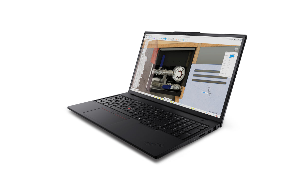 Lenovo ThinkPad P16v Gen 3 (Intel) Intel Core Ultra 7 255H Mobiler Arbeitsplatz 40,6 cm (16") WUXGA 32 GB DDR5-SDRAM 512 GB SSD NVIDIA RTX PRO 2000 Blackwell Wi-Fi 7 (802.11be) Windows 11 Pro Deutsch Schwarz