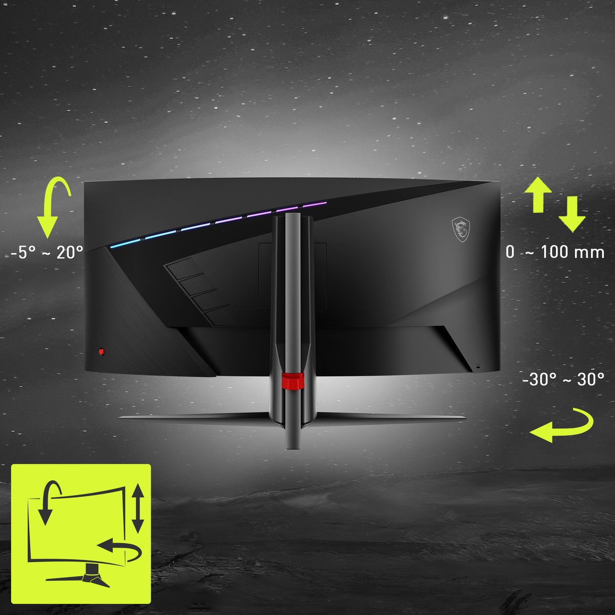 MSI MAG 345CQRDE Computerbildschirm 86,4 cm (34") 3440 x 1440 Pixel UltraWide Dual Quad HD Schwarz
