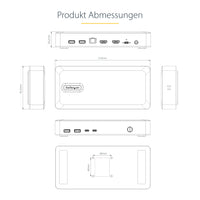 StarTech.com USB4-Dockingstation für zwei Monitore, Dual 4K mit 120Hz oder 8K mit 60Hz über HDMI, 100W Laptop-Ladung, 2,5GbE, USB-C Multi-Monitor-Dock, treiberlos