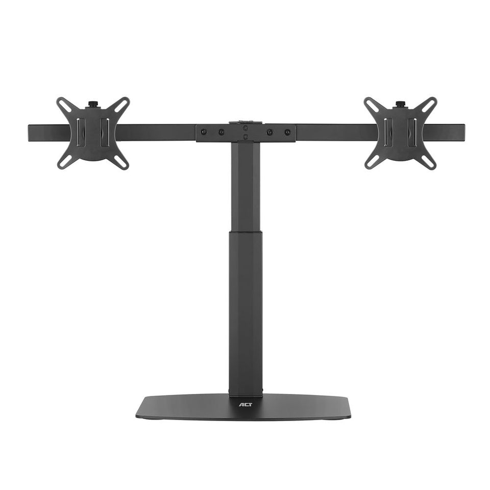 ACT Monitor-Tischständer, 2 Bildschirme bis 27", mit Gasfeder