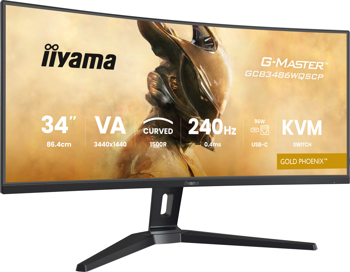 iiyama G-MASTER GCB3486WQSCP-B1 Computerbildschirm 86,4 cm (34") 3440 x 1440 Pixel UltraWide Quad HD Schwarz