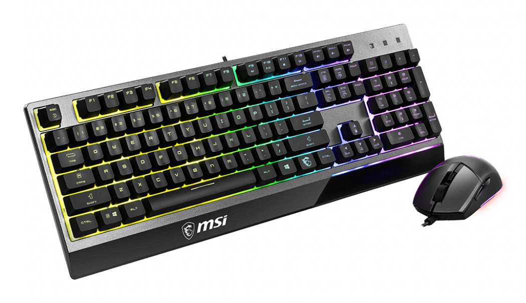 MSI S11-04DE601-CLA Tastatur Maus enthalten Gaming USB QWERTZ Deutsch Schwarz