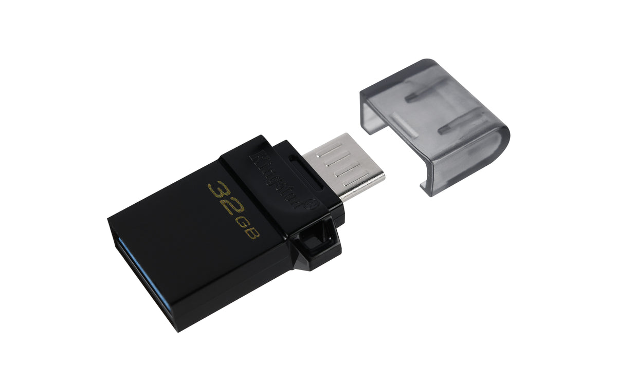 Kingston Technology DataTraveler microDuo3 G2 USB-Stick 32 GB USB Type-A / Micro-USB 3.2 Gen 1 (3.1 Gen 1) Schwarz