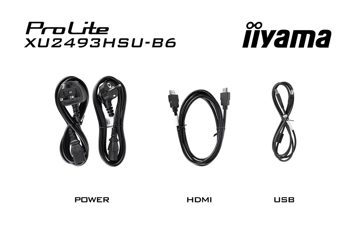 iiyama ProLite XU2493HSU-B7 Écran d'ordinateur 60,5 cm (23.8") 1920 x 1080 pixels Full HD LED Noir