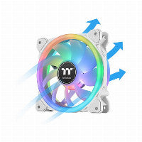 140mm Thermaltake SWAFAN 14 RGB Radiator Fan TT Premium Edition White 3 Pack