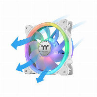 140mm Thermaltake SWAFAN 14 RGB Radiator Fan TT Premium Edition White 3 Pack