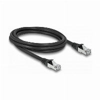DeLOCK RJ45 Netzwerkkabel Cat.6A S/FTP PUR Outdoor 2 m schwarz