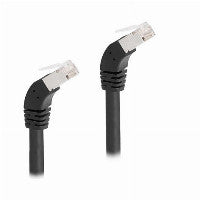 DeLOCK RJ45 Netzwerkkabel Cat.6A S/FTP 45° nach unten gewinkelt 2 m schwarz