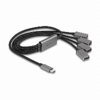 DeLOCK 4 Port USB 2.0 Kabel-Hub mit Type-C™ Anschluss 60 cm