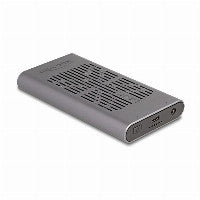 Externes USB 20 Gbps Gehäuse für 2 x M.2 NVMe PCIe SSD mit USB Type-C™ Buchse und Klon Funktion