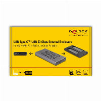 DeLOCK Externes USB 20 Gbps Gehäuse für 2 x M.2 NVMe PCIe SSD mit USB Type-C™ Buchse und Klon Funktion – Ansicht 5