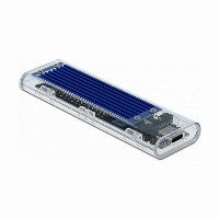 DeLOCK Externes Gehäuse für M.2 NVMe PCIe SSD mit USB Type-C™ Buchse transparent – Ansicht 3